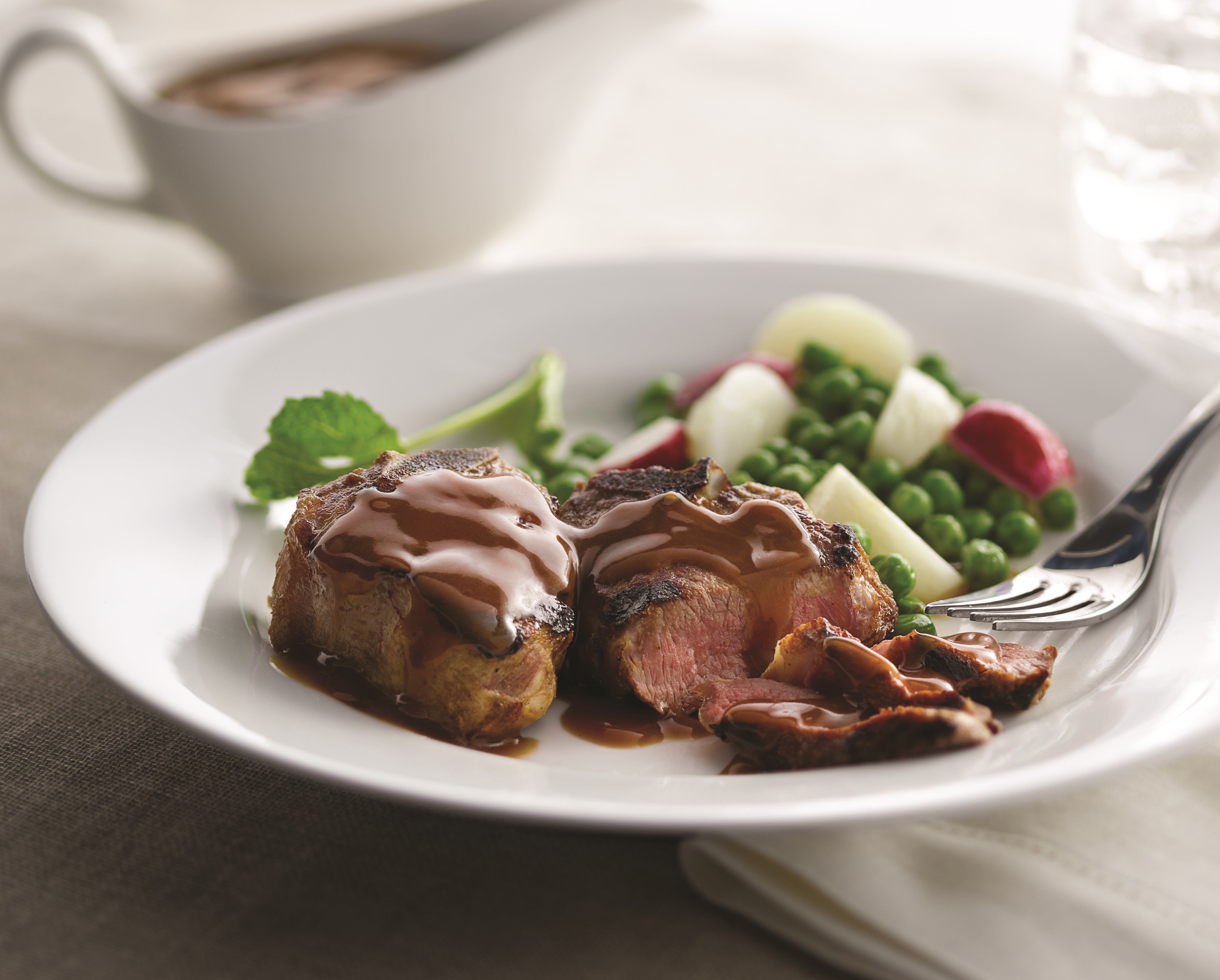 Trio Minted Brown Gravy w Lamb