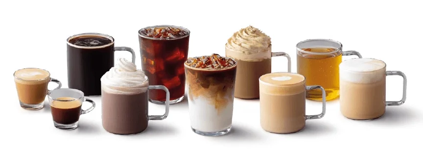 We Proudly Serve Starbucks® Getränke
