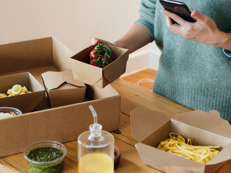 beim Unpacken