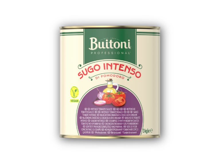 Buitoni Sugo Intenso Vegan Logo mit Schatten
