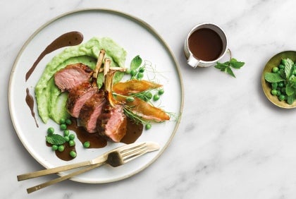 Sauce Fleisch Purée Gericht