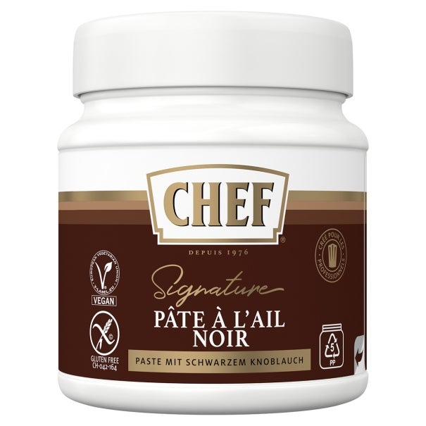 CHEF Signature mit Schwarzem Knoblauchpaste