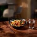 GARDEN GOURMET Pulled Filet Vegan mit Reis und Gemüse